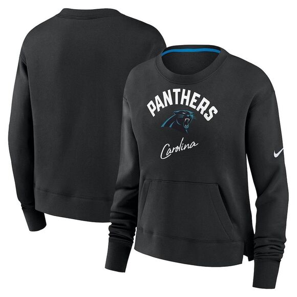 Nike Sweaters - Nike NWT Carolina Panthers NFL WOMENS Fleece lined crew Neck Football
